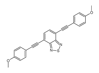 4,7-bis[2-(4-methoxyphenyl)ethynyl]-2,1,3-benzothiadiazole结构式