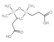 3-[(2-carboxyethyl-dimethyl-silyl)oxy-dimethyl-silyl]propanoic acid Structure