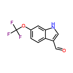 6-(Trifluoromethoxy)-1H-indole-3-carbaldehyde结构式