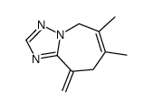 6,7-dimethyl-9-methylidene-5,8-dihydro-[1,2,4]triazolo[1,5-a]azepine结构式