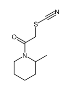 Thiocyanic acid, 2-(2-methyl-1-piperidinyl)-2-oxoethyl ester (9CI) Structure