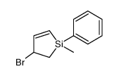 3-bromo-1-methyl-1-phenyl-2,3-dihydrosilole结构式