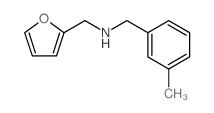 Furan-2-ylmethyl-(3-methyl-benzyl)-amine Structure