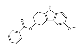 3-benzoyloxy-6-methoxy-1,2,3,4-tetrahydro-carbazole Structure