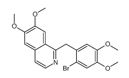 1-(2-bromo-4,5-dimethoxybenzyl)-6,7-dimethoxyisoquinoline structure