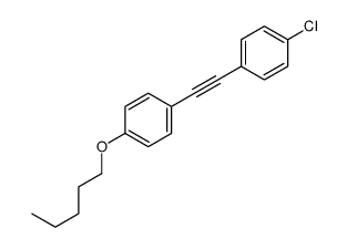 1-chloro-4-[2-(4-pentoxyphenyl)ethynyl]benzene结构式