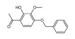 1-[4-(BENZYLOXY)-2-HYDROXY-3-METHOXYPHENYL]ETHAN-1-ONE结构式