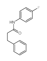 N-(4-fluorophenyl)-3-phenyl-propanamide结构式