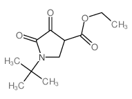 3-Pyrrolidinecarboxylicacid, 1-(1,1-dimethylethyl)-4,5-dioxo-, ethyl ester structure
