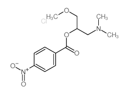 (1-dimethylamino-3-methoxy-propan-2-yl) 4-nitrobenzoate Structure