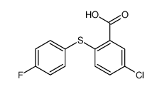 5-chloro-2-(4-fluorophenyl)sulfanylbenzoic acid Structure