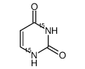 尿嘧啶-15N2结构式