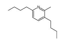 3,6-dibutyl-2-methylpyridine Structure