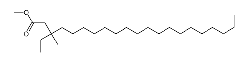 3-Ethyl-3-methylhenicosanoic acid methyl ester structure