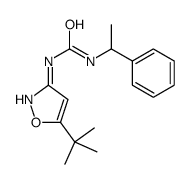 1-(5-tert-butyl-1,2-oxazol-3-yl)-3-(1-phenylethyl)urea结构式