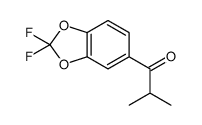 1-(2,2-difluoro-1,3-benzodioxol-5-yl)-2-methylpropan-1-one结构式