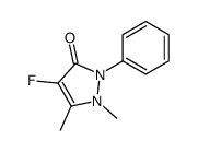 4-fluoro-1,5-dimethyl-2-phenylpyrazol-3-one Structure
