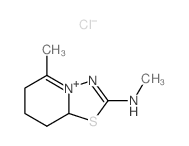 N,2-dimethyl-7-thia-9-aza-1-azoniabicyclo[4.3.0]nona-1,8-dien-8-amine structure