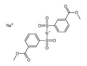 sodium dimethyl 3,3'-[iminobis(sulphonyl)]bisbenzoate structure