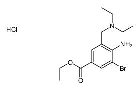 ethyl 4-amino-3-bromo-5-(diethylaminomethyl)benzoate,hydrochloride Structure