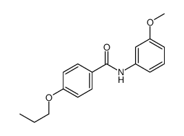 N-(3-methoxyphenyl)-4-propoxybenzamide结构式