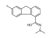 7-iodo-N',N'-dimethyl-9H-fluorene-4-carbohydrazide Structure