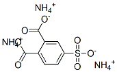 4-sulphophthalic acid, ammonium salt structure