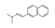 Naphthalene-2-carboxaldehyde N,N-dimethylhydrazone结构式