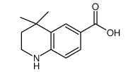 1,2,3,4-tetrahydro-4,4-dimethylquinoline-6-carboxylic acid structure