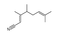 3,4,7-trimethylocta-2,6-dienenitrile结构式