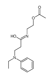 2-[3-(N-ethylanilino)propanoylamino]ethyl acetate结构式