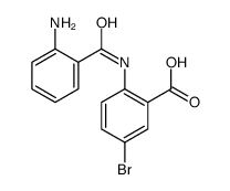 2-[(2-aminobenzoyl)amino]-5-bromobenzoic acid Structure