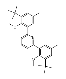 2,6-bis(3-(tert-butyl)-2-methoxy-5-methylphenyl)pyridine结构式