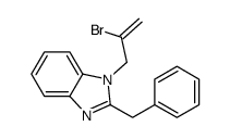 2-benzyl-1-(2-bromoprop-2-enyl)benzimidazole结构式