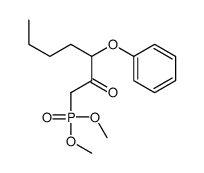 1-dimethoxyphosphoryl-3-phenoxyheptan-2-one结构式