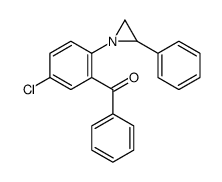 [5-chloro-2-(2-phenylaziridin-1-yl)phenyl]-phenylmethanone结构式