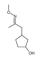 1-(3-Hydroxy-cyclopentyl)-propan-2-one O-methyl-oxime Structure