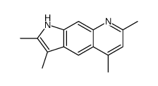 2,3,5,7-tetramethyl-1H-pyrrolo[3,2-g]quinoline Structure