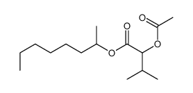 octan-2-yl 2-acetyloxy-3-methylbutanoate结构式