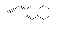 3-methyl-5-piperidin-1-ylhexa-2,4-dienenitrile结构式