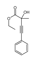 ethyl 2-hydroxy-2-methyl-4-phenylbut-3-ynoate结构式