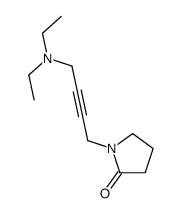 1-[4-(diethylamino)but-2-ynyl]pyrrolidin-2-one结构式