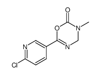 6-(6-chloro-pyridin-3-yl)-3-methyl-3,4-dihydro-[1,3,5]oxadiazin-2-one Structure