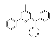4-methyl-2,9-diphenylindeno[2,1-b]pyran Structure