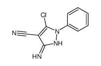 3-amino-5-chloro-1-phenylpyrazole-4-carbonitrile Structure