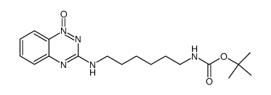3-[(6-t-butyloxycarbamoylhexyl)amino]-1,2,4-benzotriazine 1-oxide结构式