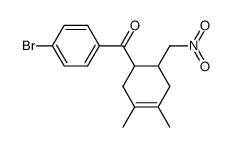 (4-Bromo-phenyl)-(3,4-dimethyl-6-nitromethyl-cyclohex-3-enyl)-methanone结构式