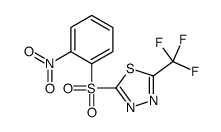 2-(2-nitrophenyl)sulfonyl-5-(trifluoromethyl)-1,3,4-thiadiazole Structure