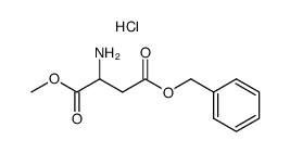 α-methyl β-benzyl DL-aspartate hydrochloride Structure