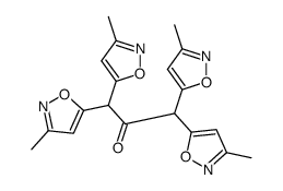 1,1,3,3-tetrakis(3-methyl-1,2-oxazol-5-yl)propan-2-one结构式